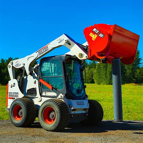 concrete mixer for skid steer|skid steer attachments concrete mixer.